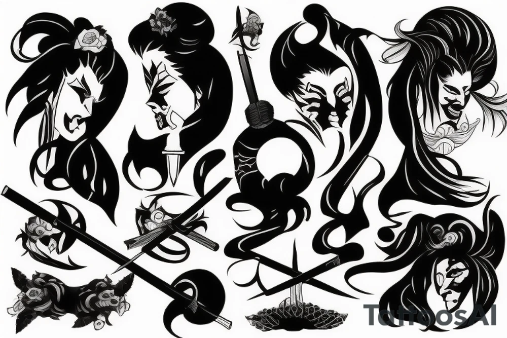 Katana tattoo idea