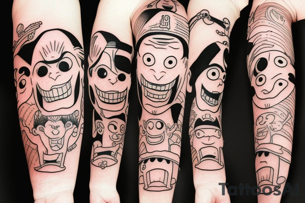 straw hat monky d.luffy tattoo idea