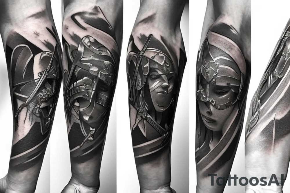 Sword film camera tattoo idea