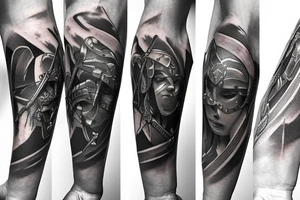 Sword film camera tattoo idea