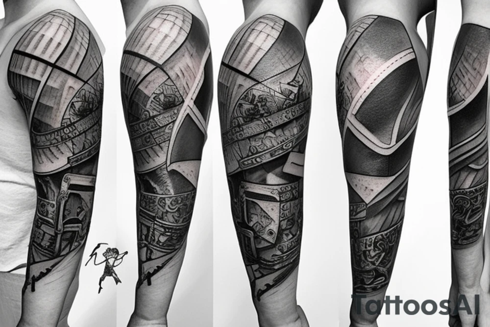 Sword film camera tattoo idea