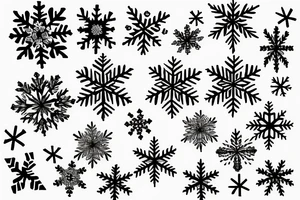 Snowflake tattoo idea