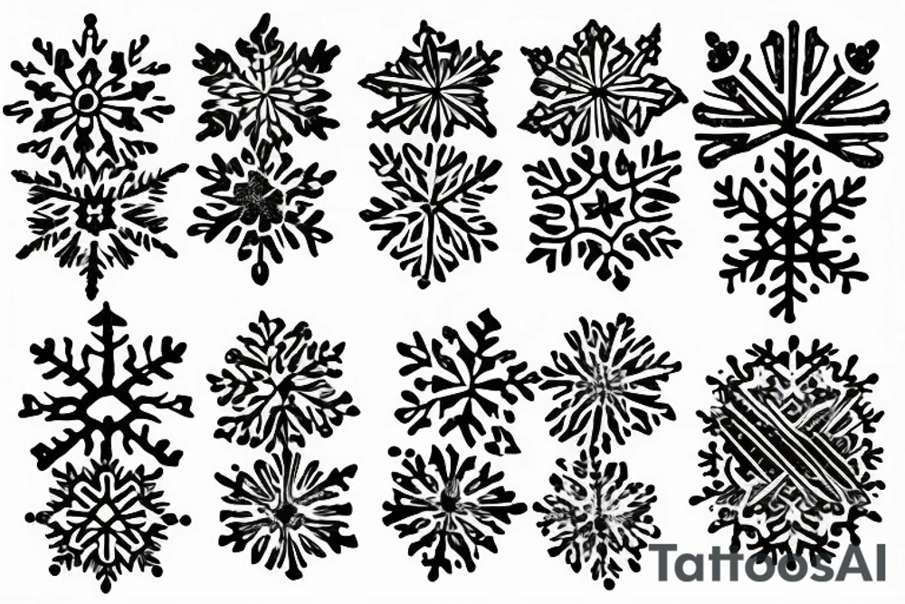 Snowflake tattoo idea