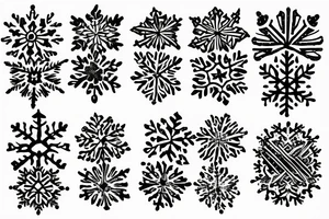 Snowflake tattoo idea
