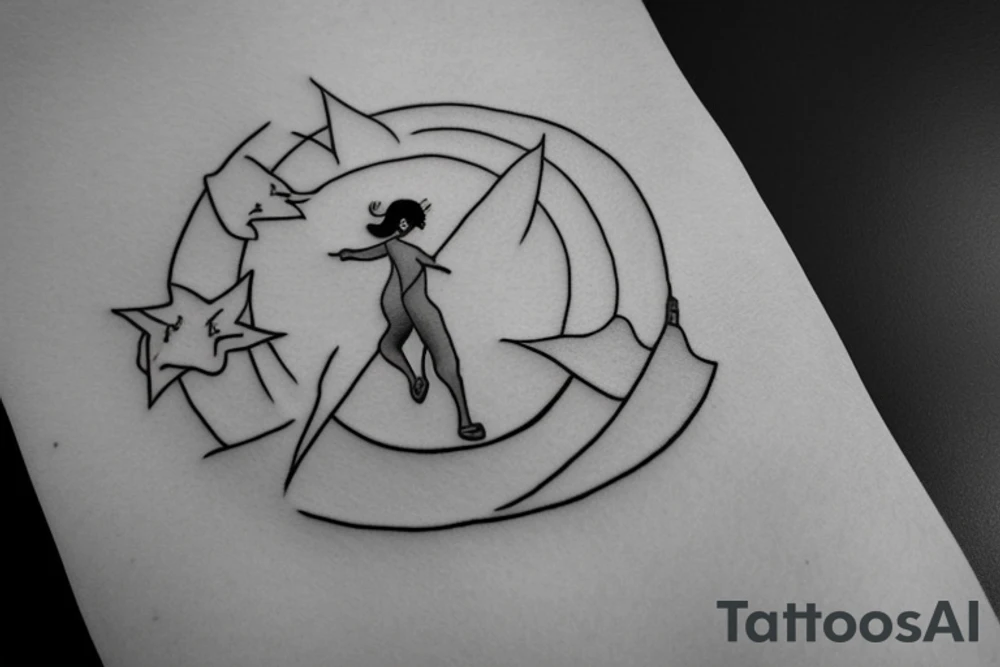 Balance beam tattoo idea