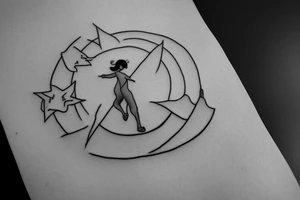 Balance beam tattoo idea