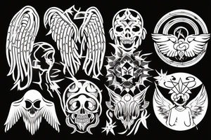 Angel beam tattoo idea