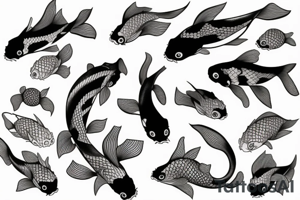 koi fish tattoo idea