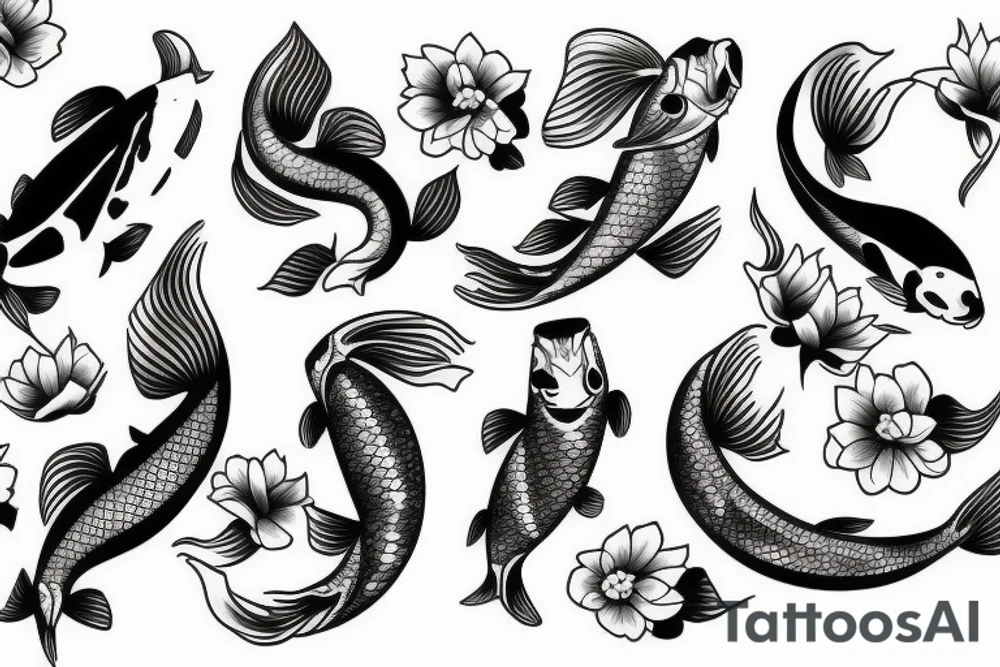 koi fish tattoo idea