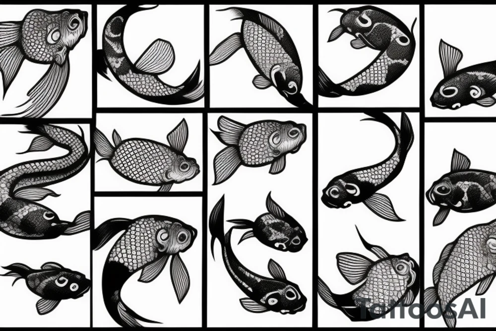 koi fish tattoo idea