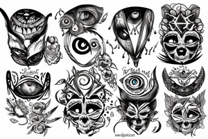 a lot of eyes tattoo idea
