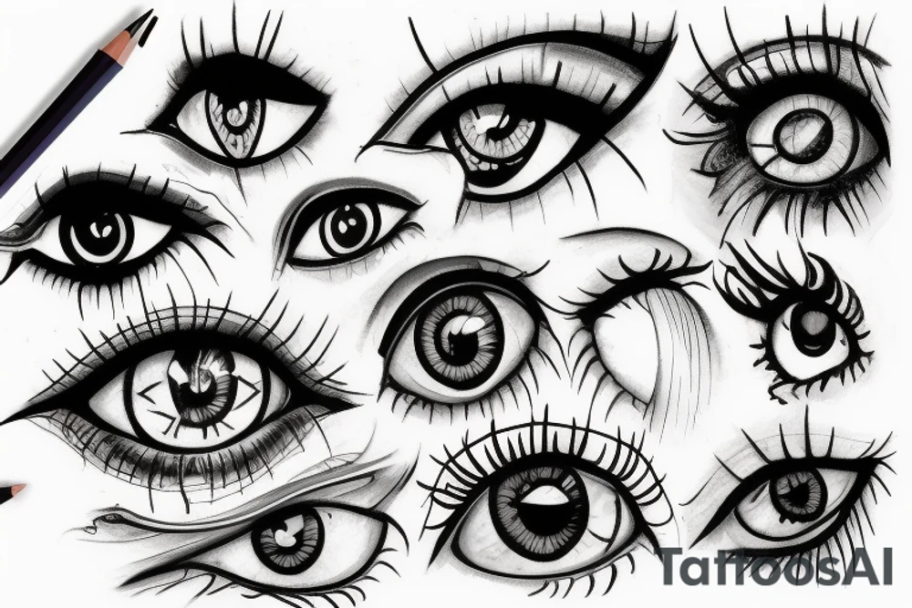 eyes tattoo idea