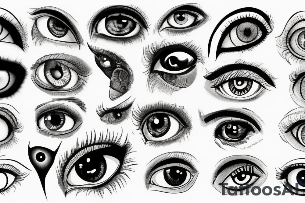 eyes tattoo idea