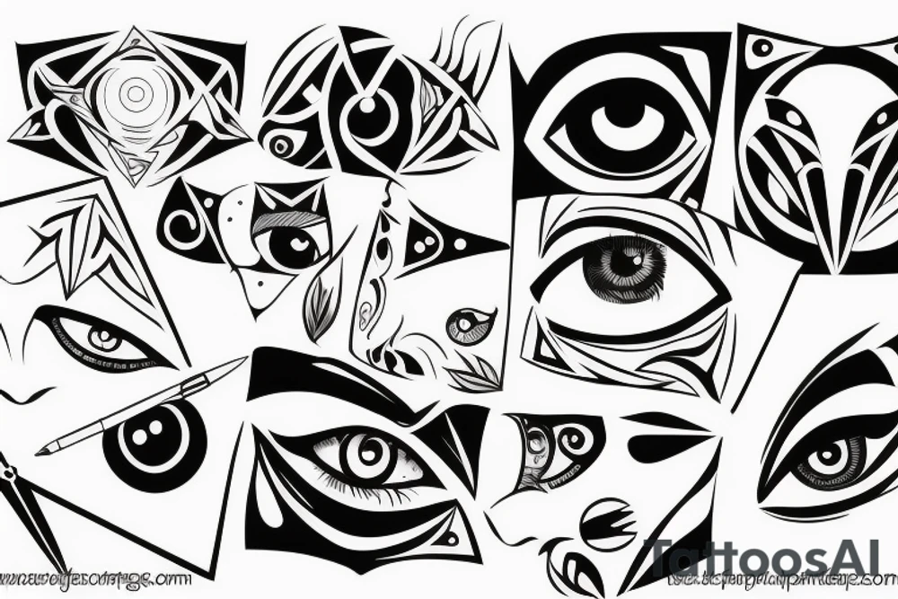 eyes tattoo idea