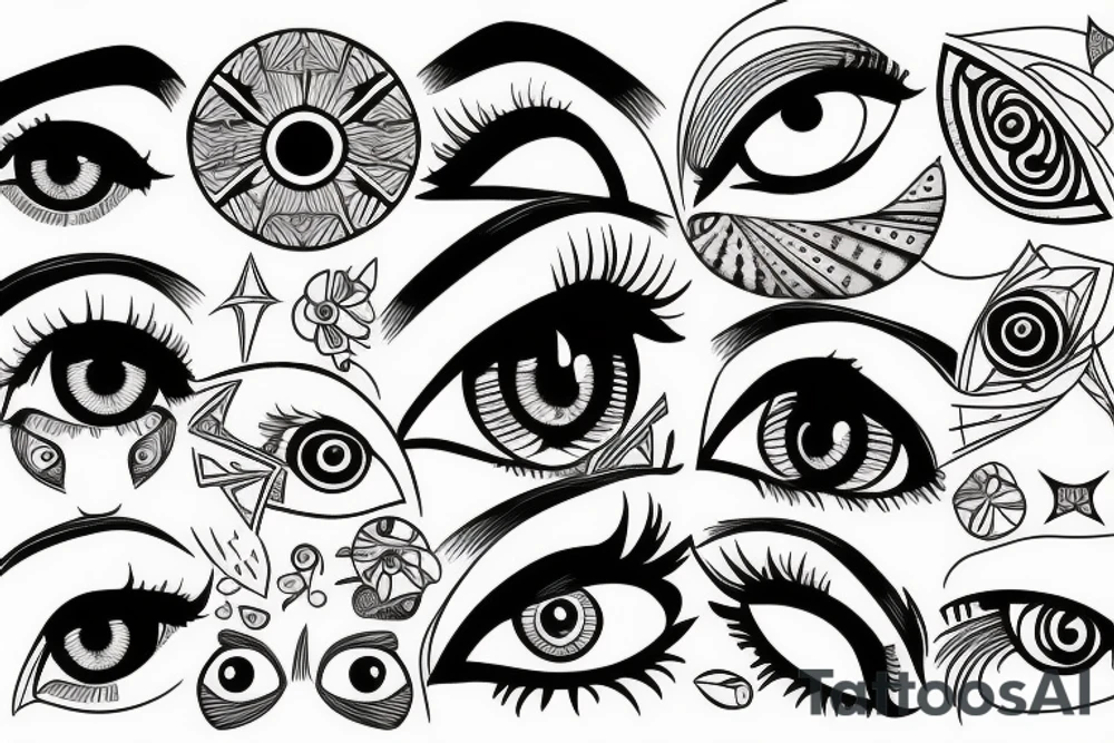 eyes tattoo idea