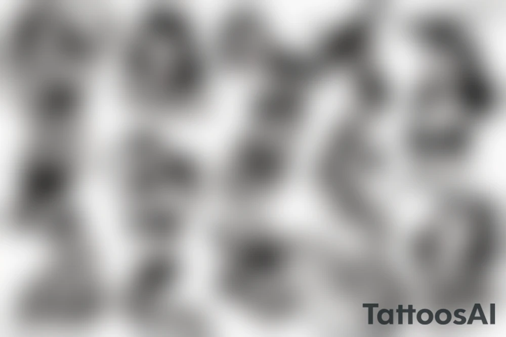 Army pin-up girl tattoo idea