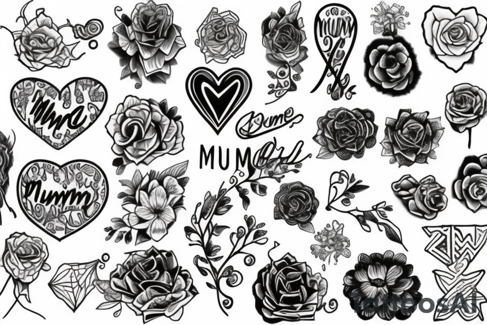 i love my mum tattoo idea