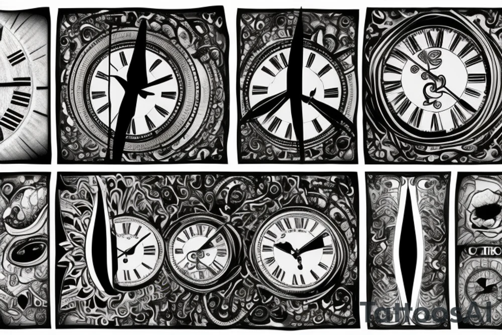 clock tattoo idea