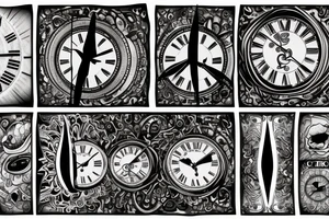 clock tattoo idea