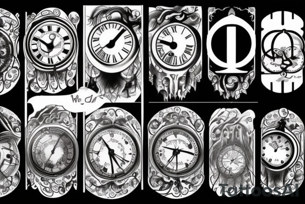 clock tattoo idea