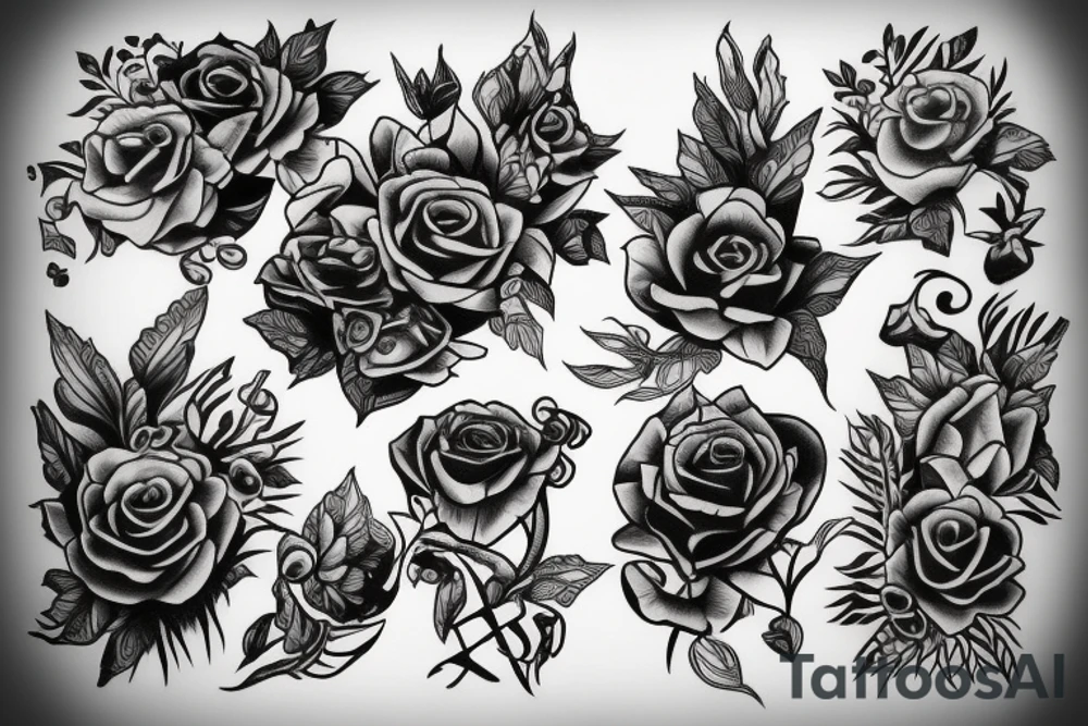 thigh tattoo tattoo idea