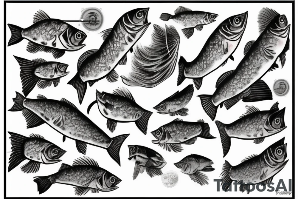 bass fish tattoo idea