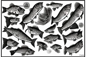 bass fish tattoo idea