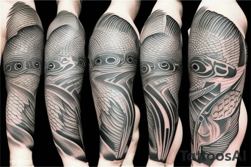 bass fish tattoo idea
