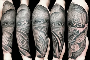 bass fish tattoo idea