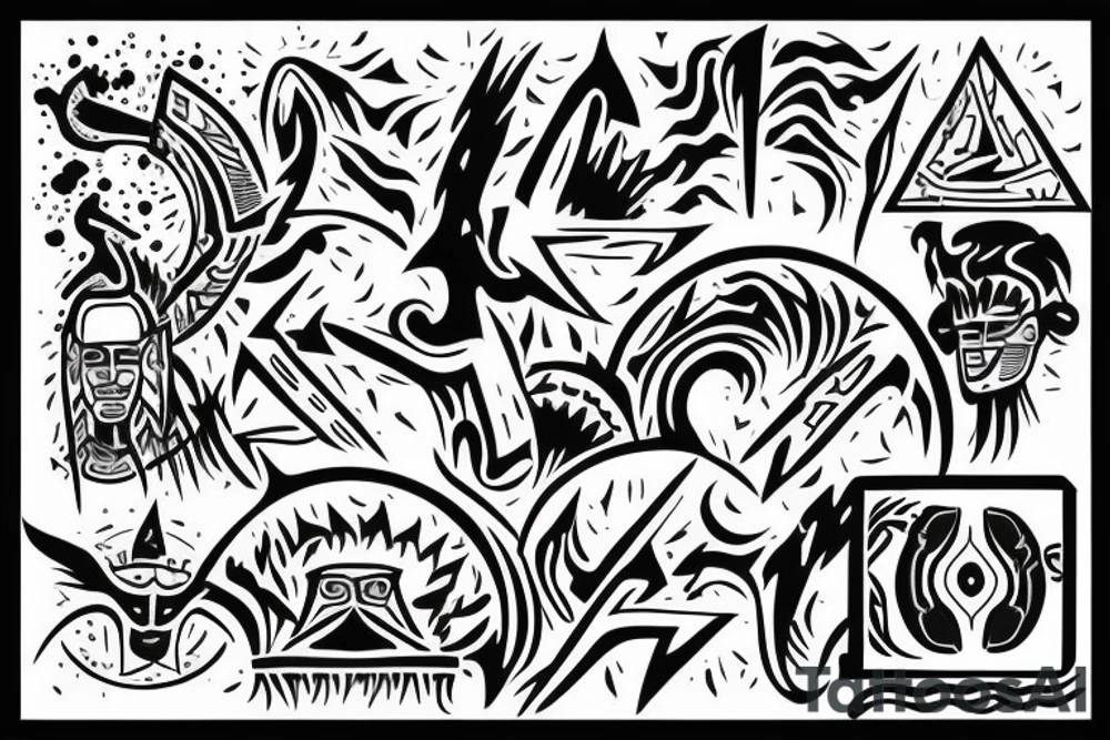Lightning bolt trump ohm tattoo idea