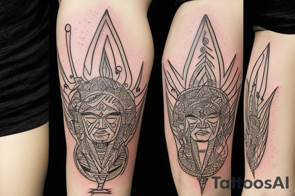 Lightning bolt trump ohm tattoo idea