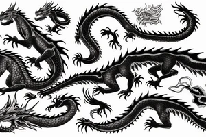 dragon full sleve tattoo idea