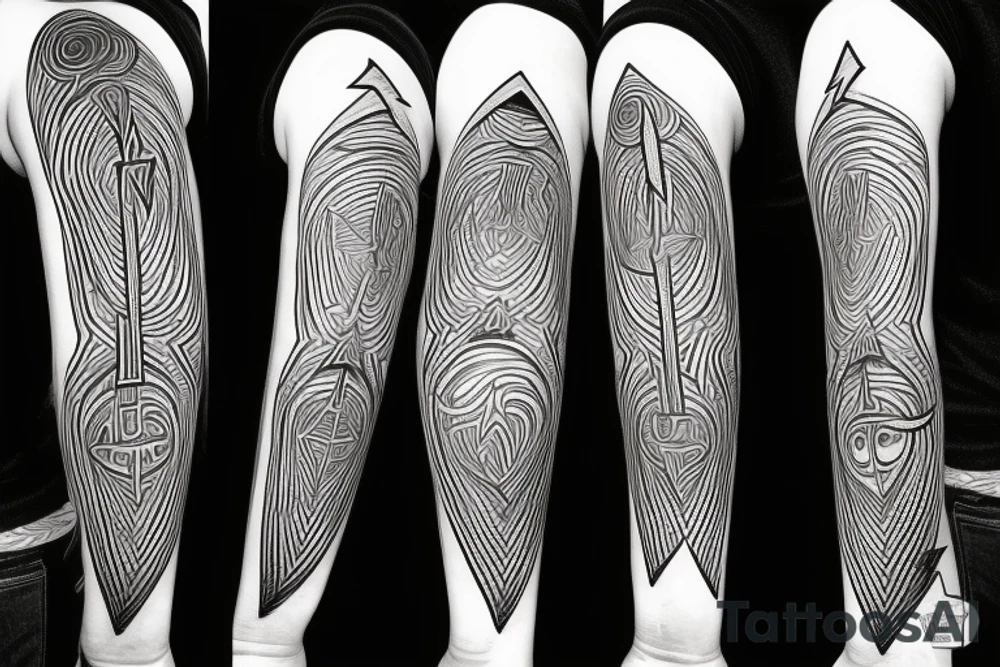 Lightning bolt trump ohm tattoo idea