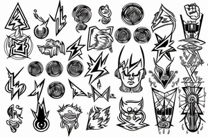 Lightning bolt trump ohm tattoo idea
