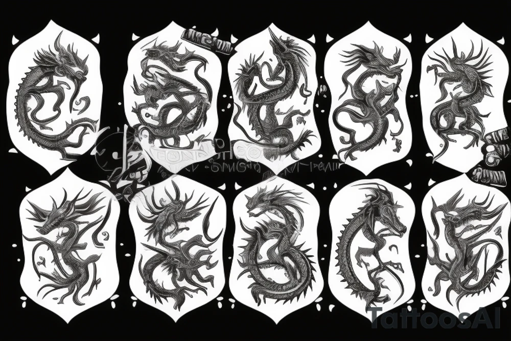 dragon bones tattoo idea