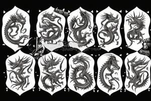 dragon bones tattoo idea