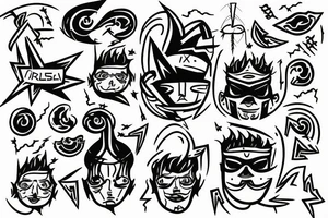 Lightning bolt trump ohm tattoo idea