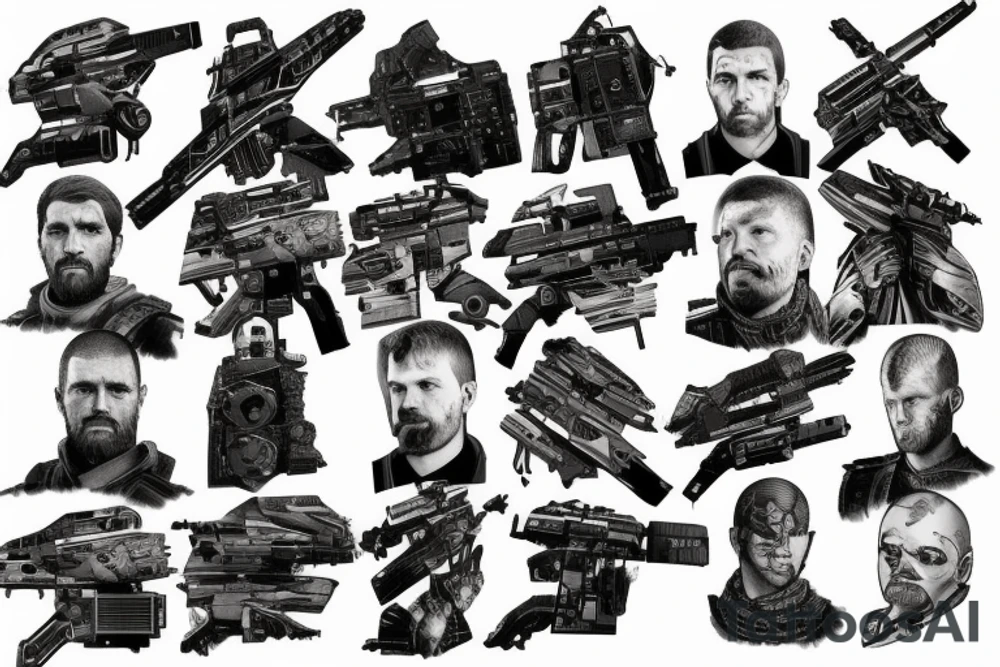 elite dangerous Tarkov Destiny 2 Command and conquer tattoo idea