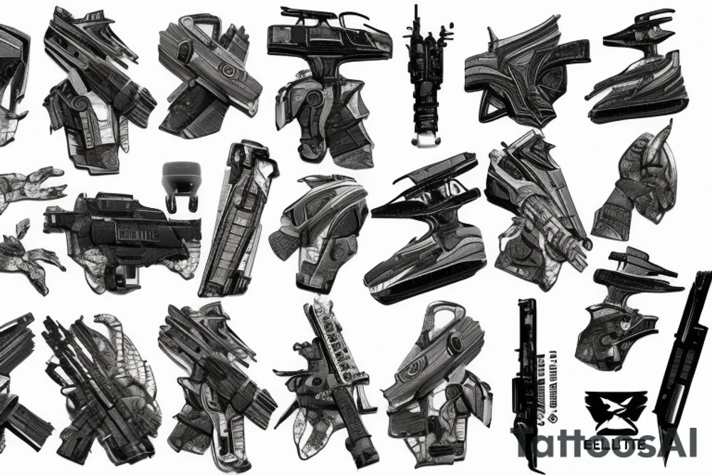 elite dangerous Tarkov Destiny 2 Command and conquer tattoo idea