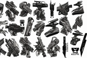 elite dangerous Tarkov Destiny 2 Command and conquer tattoo idea
