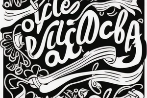 A quote "non ducor, duco" in a classic black font for a small woman's arm highlighted by line art tattoo idea