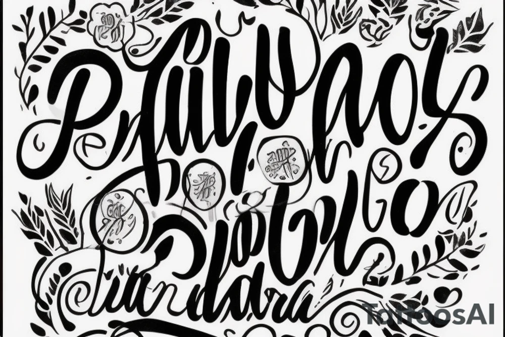 A quote "non ducor, duco" in dainty but ancient looking lettering highlighted by text art that wouldn't look out of place in ancient script tattoo idea