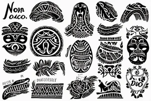 A quote "non ducor, duco" in dainty but ancient looking lettering tattoo idea