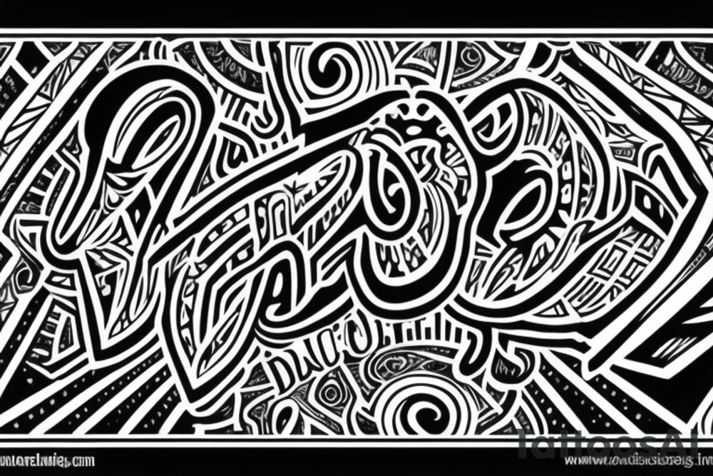 A quote "non ducor, duco" in fine lettering tattoo idea