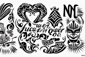 A quote "non ducor, duco" in fine lettering tattoo idea