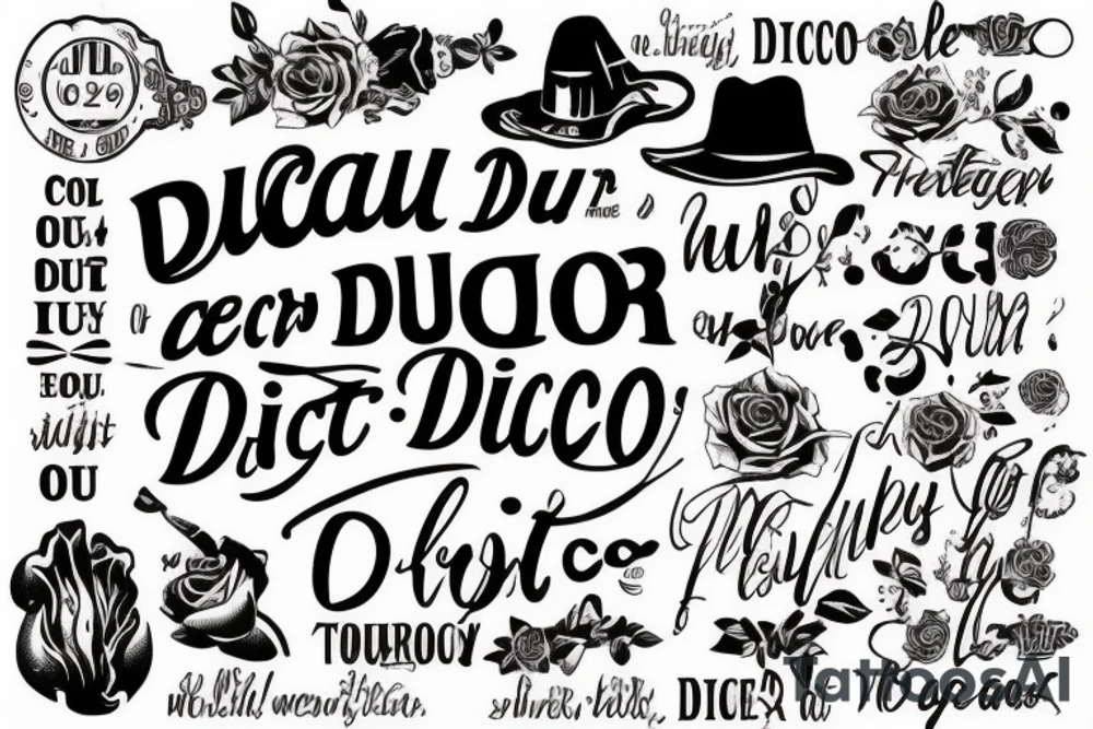 A quote "non ducor, duco" in fine lettering tattoo idea A quote "non ducor, duco" in fine lettering tattoo idea