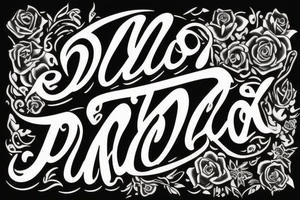 A quote "non ducor, duco" in fine lettering tattoo idea