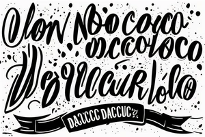 A quote "non ducor, duco" in fine lettering tattoo idea