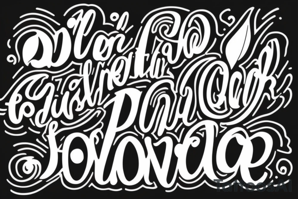 A quote "non ducor, duco" in fine, feminine lettering tattoo idea