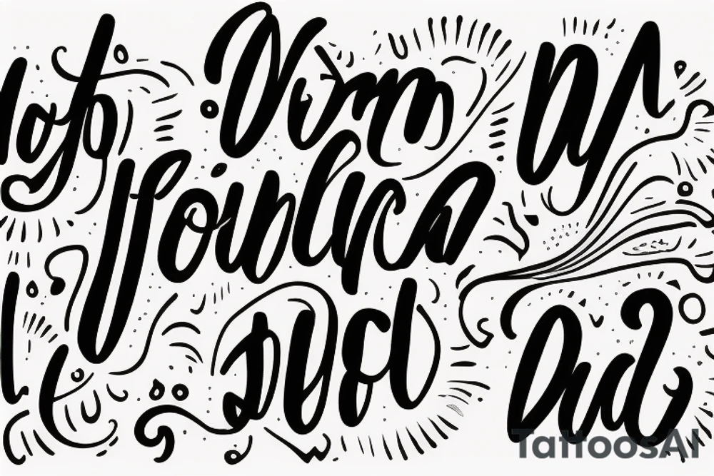 A quote "non ducor, duco" in fine, feminine lettering tattoo idea